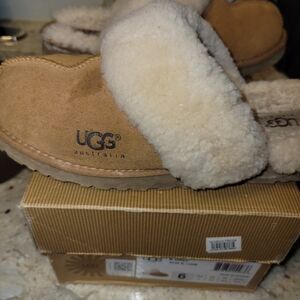 UGG Tan Sheepskin Slippers